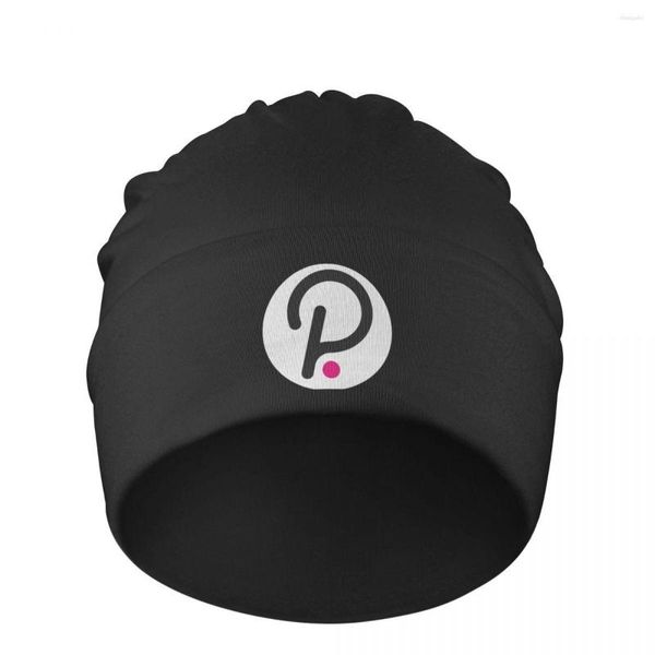 Beretler Bonnet Polkadot Dot Blockchain Kripto Para Bisiklete binme Şapka Komik Kış Sıcak Tasarım Kafataları Beanies Caps