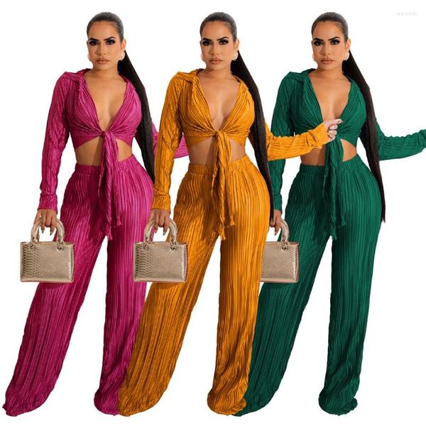 Женские штаны с двумя частями сексуальные набор женщин осенняя одежда для вечеринок клуб наряды с длинным рукавом