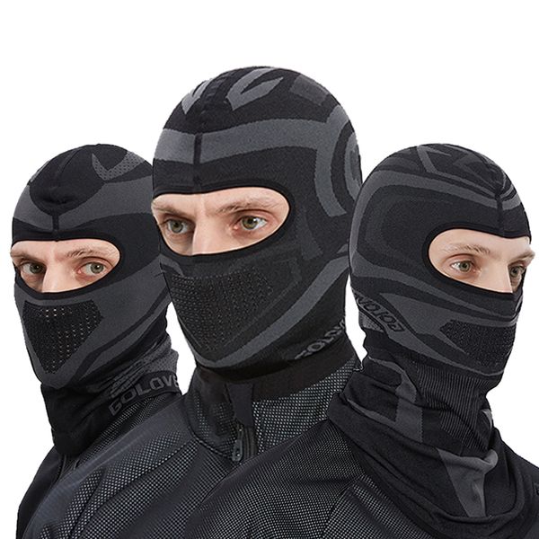 Bisiklet kapakları maskeler balaclava motosiklet nefes alabilen yüz maskesi headgear kask motosiklet bisiklet spor rüzgar geçirmez güneş kremi maskeleri moto aksesuarları 230617