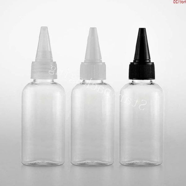 (50pc/lote) Frasco de plástico transparente de 100 ml, emulsão de 35 onças, solvente de tempero, frasco conta-gotas transparente para animais de estimação, boa quantidade Xcdsp