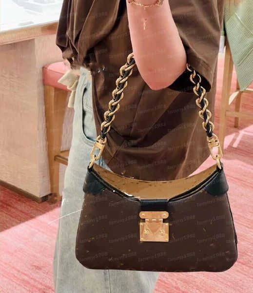 10a высококачественные дизайнерские сумки S-Lock Womens Bag Womens Womens Portable Pleck Sack Vintage Printed Mate Sag Стильная тканая сумка для поперечного телека