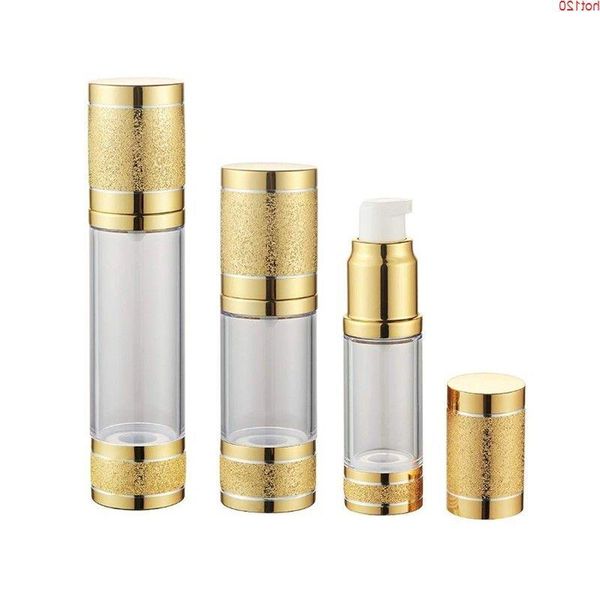 12 x 50 ML Clear Travel Refillable Airless Cream Lotion Pump Bottle 50cc Shampoo Vacuum Cosmetic Packaginggood Engta