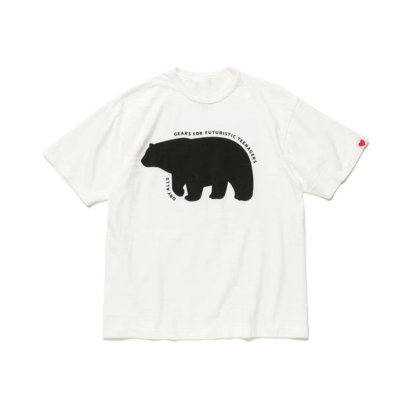 23SS Новая женщина мужские футболки Простые повседневные мультипликации милый белый медведь с печеной бамбуковой тройка