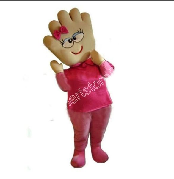 Mãos bonitas de alta qualidade fantasia de mascote de dedo carnaval unissex roupa para adultos tamanho adulto festa de aniversário de natal ao ar livre vestir adereços de fantasia