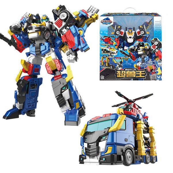 Giocattoli di trasformazione Robot 3 IN 1 Super Dino Power Mini Force Transformation Robot Toys Action Figures Mini Force X Deformation Airplane Car Toy 230617