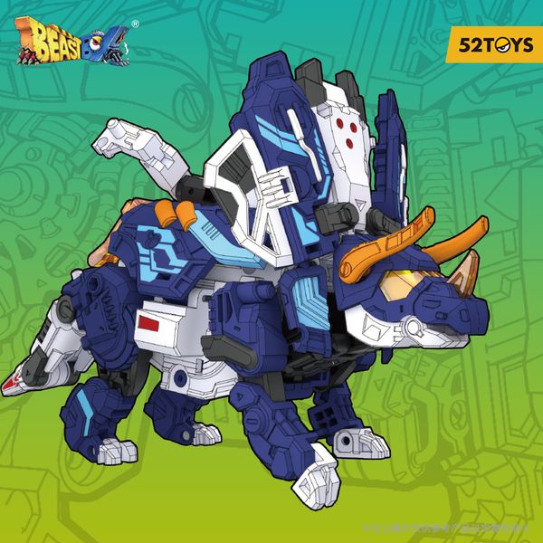 Giocattoli di trasformazione Robot 52TOYS Beastbox BB-55 SIGMA Triceratopo Dinosauro Deformazione Giocattolo Action Figure Giocattoli di conversione da collezione 230617