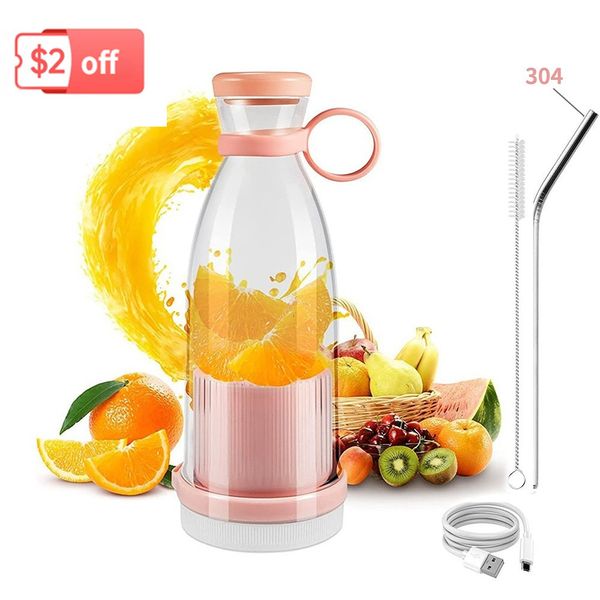 Utensili per frutta e verdura Spremiagrumi portatile Frullatore Bottiglia Spremiagrumi elettrico Estrattori di succo fresco senza fili Mixer Frullatore Spremiagrumi Frullatore 230617