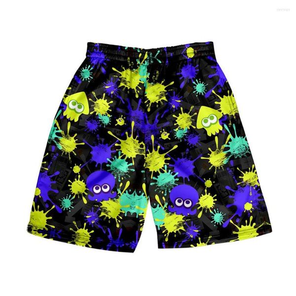 Мужские шорты Творческая Splatoon 3 Merch Short Women Men Men Elastic Taist Streetwear Kawaii Boy Girl