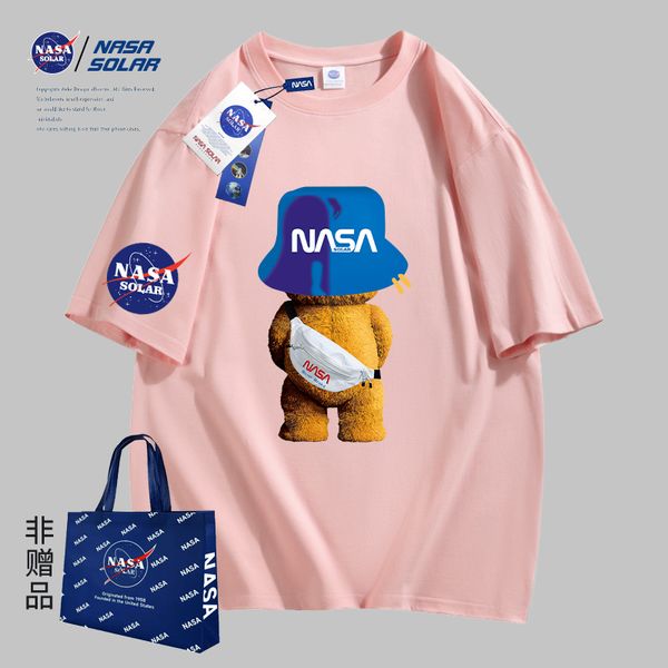 NASA MENS Designer T -Shirt T -Shirt Streetwear Casual Graphic T -Shose Lose Männer Frauen Sommer Luxus Shorts T -Shirts Brustdruck Top NASA T T -Shirt Frau 257