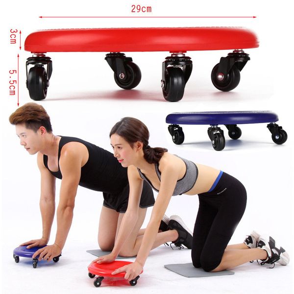 Allenatori addominali core Disco muscolare Fitness Roller a quattro ruote Attrezzatura scorrevole Piastra per uso domestico Attrezzature sportive 230617