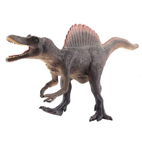 Giocattoli di trasformazione Robot 28CM Modelli di dinosauro Spinosaurus verde grigio e arancione Giocattoli Action Figures Collezione Apprendimento Giocattoli educativi Regali per bambini 230617