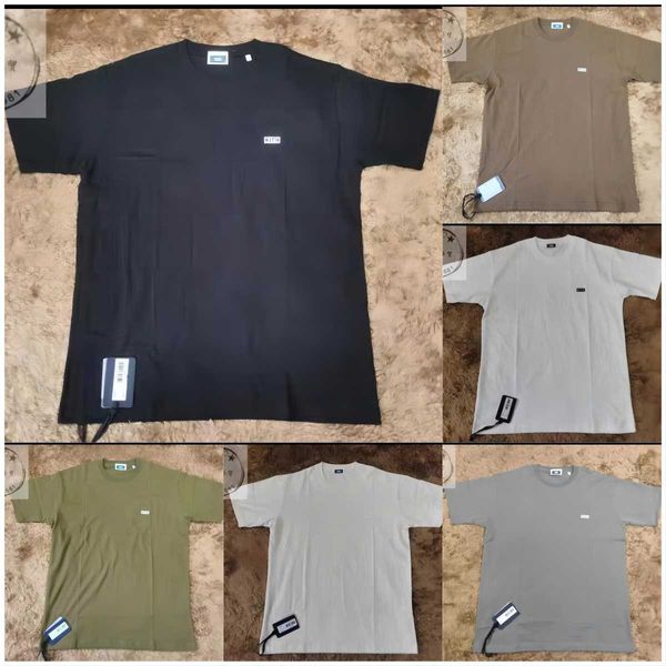 Six Colors Small Summer Kith the Dye T shirt Uomo Donna Qualità Classic Flocked Box Tee Oversize Manica corta hb