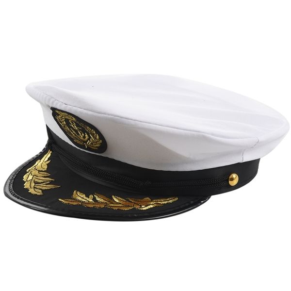 BeanieSkull Caps Adulto Yacht Barca Capitano Cappello Navy Cap Ship Sailor Costume Party Fancy Dress BlackWhite 230617