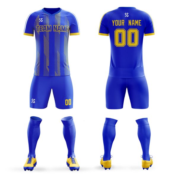 Outros Artigos Esportivos Camisa de Futebol Personalizada com Listras Verticais Número do Nome do Jogador Adequado para Homens, Crianças, Jogo ao Ar Livre, Treinamento, Camisa Esportiva 230617