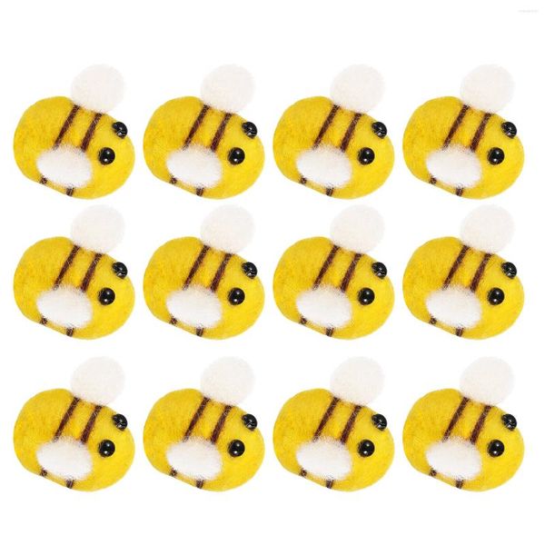 Garrafas de armazenamento 12 peças Acessórios de fantasia Mini abelhas Artesanato Chapéu de luxo Glamping Decoração Themberchaud Pequenas bugigangas