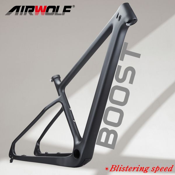 Claimali per camion per auto Airwolf Carbon Frame MTB 29 Frame hardtail mountain bike da 14812 mm Thru Axle Boost 29er245 pollici in bicicletta 230617