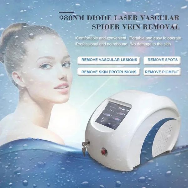 Macchina laser a diodi ad alta potenza per la rimozione vascolare del sangue rosso della vena del ragno Terapia Attrezzatura per salone di bellezza 980nm