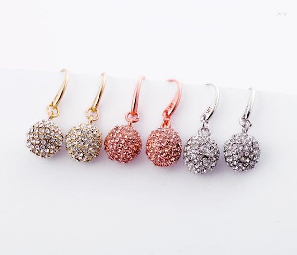 Stud Oorbellen Bulk Prijs Fashion Crystal Grote Ronde Bal Delicate Opknoping Oorbel Voor Vrouwen Sieraden