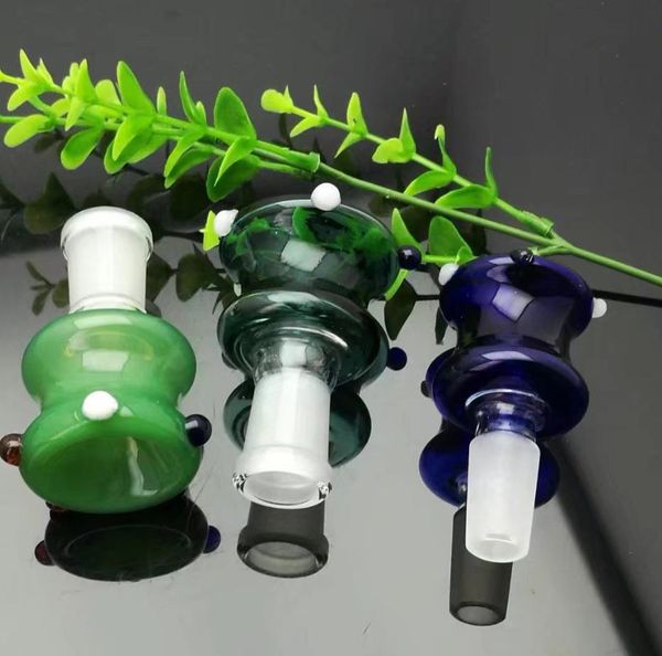 Fabricação de cachimbos de vidro Bongos soprados à mão Nova cabeça de espuma de roda colorida