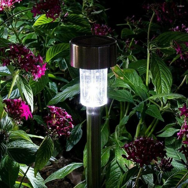 Abajures de alto brilho decoração de paisagem branco quente energia solar LED luz de jardim gramado
