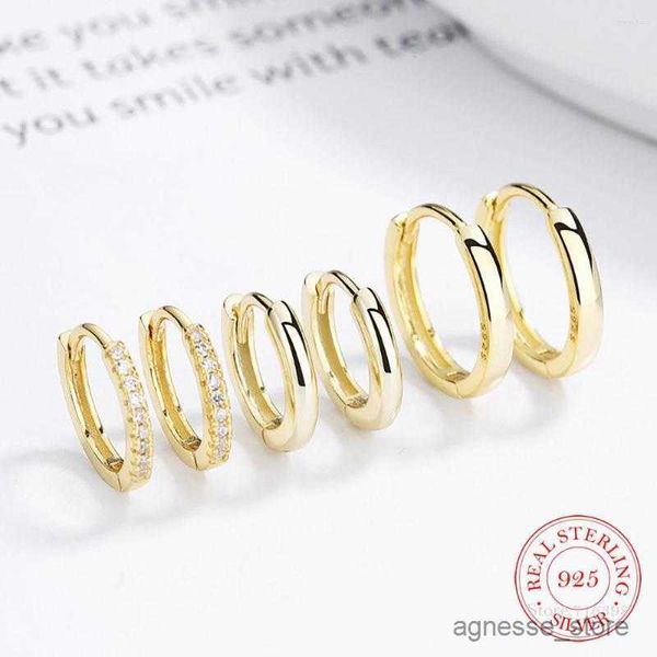 Stud Hoop Küpeler Sevimli Sterling Gümüş Yuvarlak Daireler Kadın Mücevher Çocuklar İçin Küçük Döngü Bebek Çocuklar Kız R230619