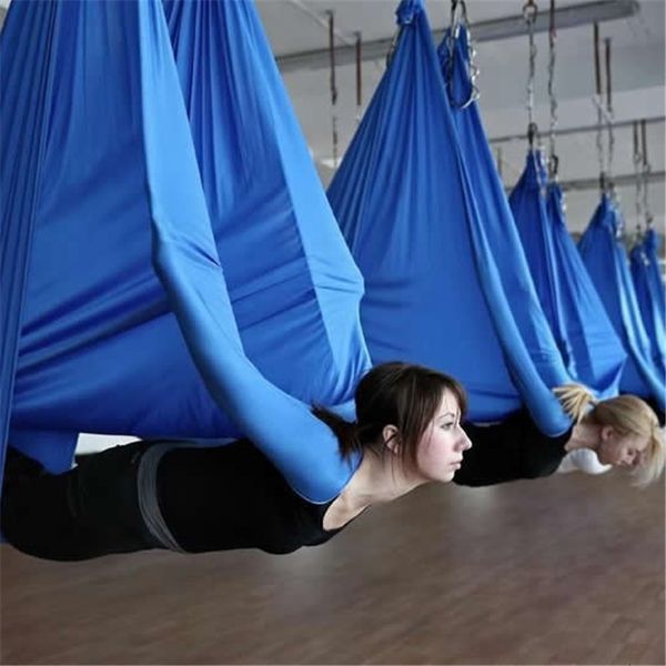 Widerstandsbänder, elastisch, 5 Meter, Aerial Yoga-Hängematte, fliegende Schaukel, neueste multifunktionale Anti-Schwerkraft-Yoga-Gürtel für Yoga-Training, Yoga-Gürtel 230617