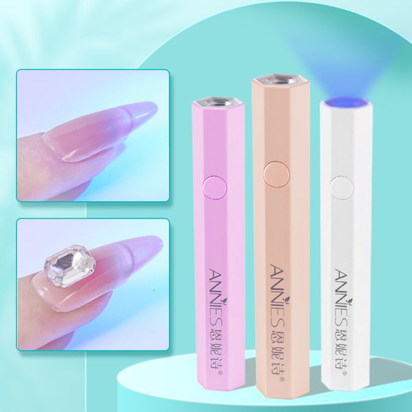 Nageltrockner Tragbarer Mini-Stift UV-Lichtlampe Gelpoliermittel Maniküre-Trockner Aushärtung Uv-LED-Nagellampe Nägel Kunstwerkzeuge 230619