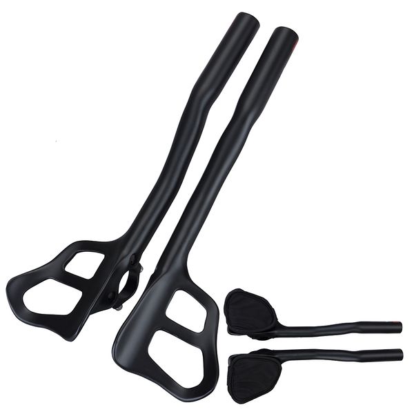 Компоненты велосипедных рулей Balugoe углеродного волокна Fahrrad Extender Aero Tt Bar Enden Fr Triathlon Lenker Rest Bicycle Road Handle 230619