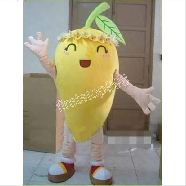 Simulazione delle prestazioni del costume della mascotte di Chito Melon di alta qualità Personaggio a tema anime dei cartoni animati Formato per adulti Abito da pubblicità per esterni di Natale