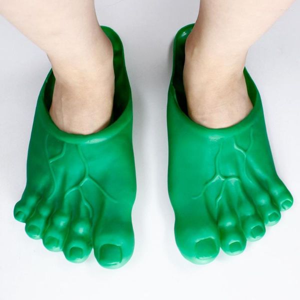 Parti dekorasyon komik terlik erkekler unisex creatire ayak parmağı ayakkabı cazzy beş parmak feet erkek plaj terlikleri 2023 Gelişler Erkek Slaytlar
