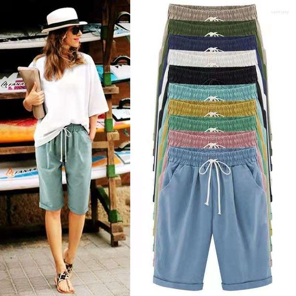 Shorts pour femmes Fat Sister Summer Casual Pants Five Minutes of Thin Coat Wear Women Loose Heel Beach