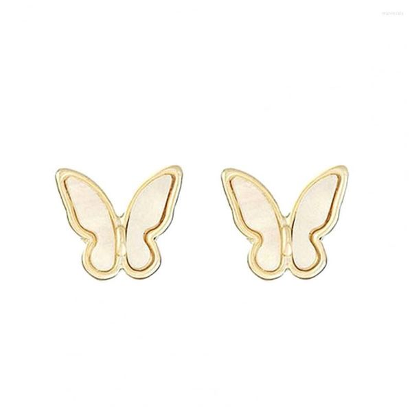 Серьги для гвоздики 3pcs значок значок симпатичный предмет моды Lady Brooch Романтический стиль белый бабочка аксессуары для одежды