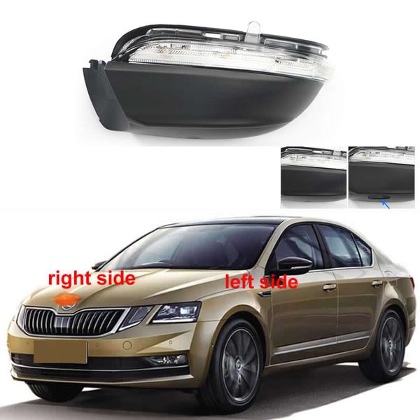 Para skoda octavia 2018 2019 2020 marcador de carro luz porta asa espelho retrovisor indicador de sinal de volta lâmpada lateral