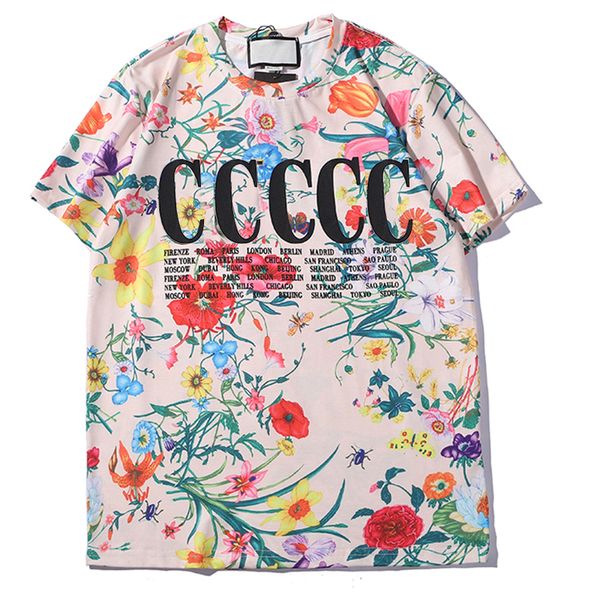 Tasarımcı Mektubu G Tişörtler Erkekler İçin T-Shirts Yuvarlak Boyun Baskı Gömlekleri İlkbahar Yaz Gevşek Trendi Kısa Kollu Hip Hop Erkek Giyim