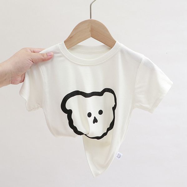 T-shirts Infant Clothing Summer Baby Boys Cotton Printing Short Sleeve Kids Girls respirável Casual Fashion Girl Tops 1 3Y 230619