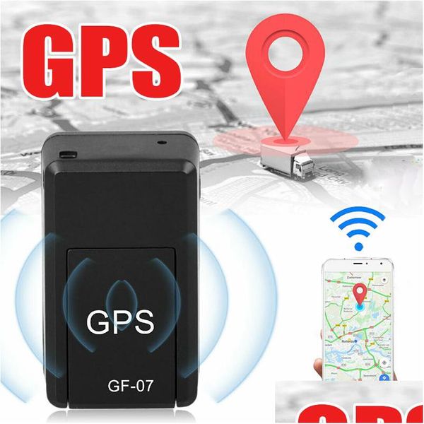 Auto-GPS-Zubehör Mini Find Lost Device Gf07 Tracker Echtzeit-Tracking Anti-Diebstahl-Anti-Lost-Locator Starke magnetische Halterung Sim Mes Dhgk8