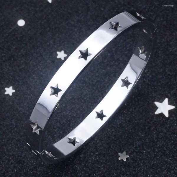 Pulseira de festa joias de luxo vazada fivela da sorte requintada estrela feminina estilo coreano pulseira moda