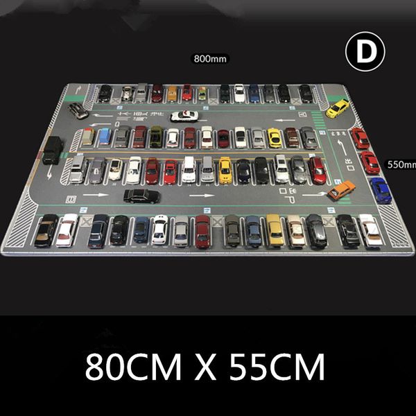 Diecast Model car 80CM 1/64 Scale Model Car Scene Mat Tappetino per parcheggio grande per veicolo pressofuso Scene Display Toy Mouse Pad Scene Show Toy 230617