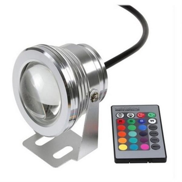 16 Cores Mudando Led Ground Light RGB 10W DC12V Led Spot Light Impermeável IP65 Spot led Lamp Light para iluminação interna e externa282e