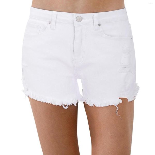 Shorts feminino jeans básico feminino em macacão jeans envelhecido calça feminina boca de sino cintura alta