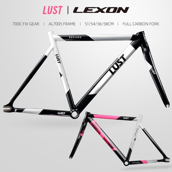 Car Truck Racks FIXED GEAR FRAMESET AL7005 LIGHT TRACK FRAME SETSINGLE SPEED ROAD BICICLETA COM GARFO DE CARBONO BICICLETA 230617