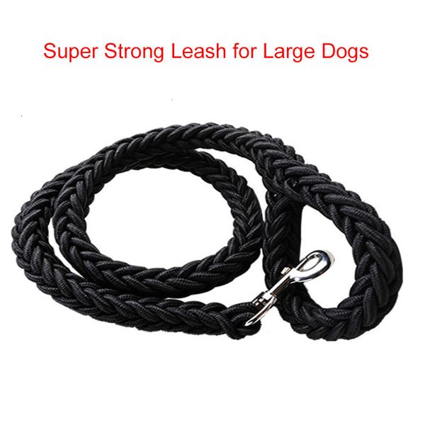 Hundehalsbänder, Leinen, 130 cm, LXL, superstarke Leine aus grobem Nylon, armeegrünes Segeltuch, zweireihig, verstellbares Halsband für mittelgroße und große Hunde, 230619