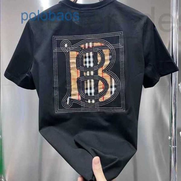 T-shirt da uomo abiti firmati Brand Burbersys Designer Mens TshirtsN ewB abelL S pringa ndS ummerT hreedimensionalL etterD arkF lowerS limF itT shirtS hortS leeveV