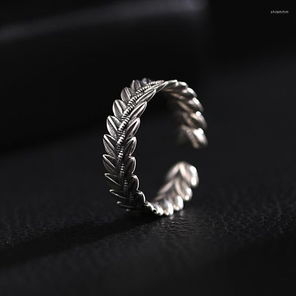 Cluster Rings HX Guochao Anello per orecchio di grano fatto a mano Uomo e donna Trendy Style Fashion Retro Open High-end Jewelry Women For Men