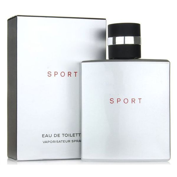 Man Sport Parfüm Spray 100 ml Eau de Toilette EDT Holzige würzige Noten Metall silbergraue Oberfläche Flasche Köln Guter Geruch, langlebig und schnelle Lieferung