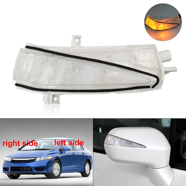 Para honda civic 2006 2007 2008 2009 2010 2011 acessórios do carro espelho retrovisor lateral pisca sinal led luz externa espelhos retrovisores