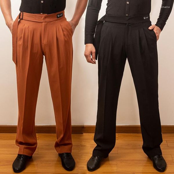 Стадия носить мужские латинские танцевальные брюки бальная одежда час