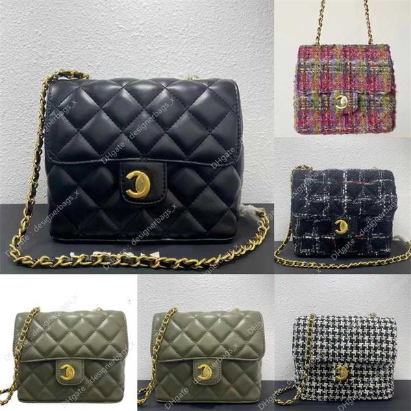Дизайнерские сумки Totes, женская сумка-мессенджер для c, новый стиль, маленькие ароматные универсальные сумки на плечо, модные повседневные сумки с квадратной цепочкой, дизайнерские сумки высокого качества