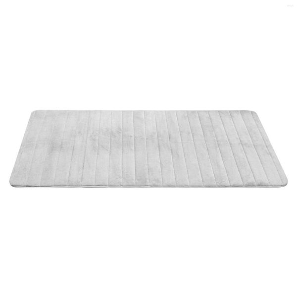 Carpets Weiche Memory-Schaum-Badematten – nicht saugfähige Badezimmerteppiche, extragroße Läufer-Langmatte für Küchenböden, 60 x 160 cm, Grau
