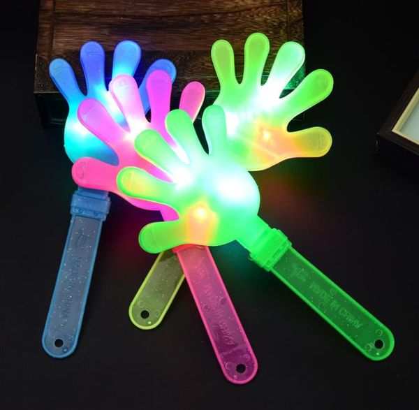 Led Light Up Hand Clapper Concert Party Bar Forniture Novità Lampeggiante Hand Shot Led Palm Slapper Bambini Commercio all'ingrosso elettronico